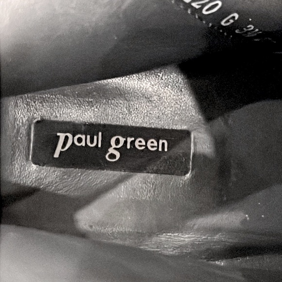 Paul Green Dina Gray Suede Leather Patent Detail Zipper Ankle Boots - Picture 7 of 10